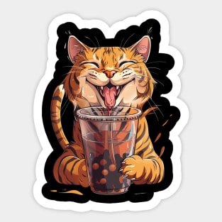 Cat's Boba Treats Sticker